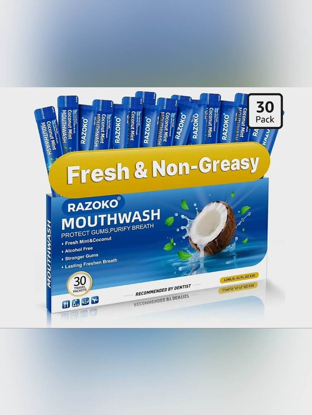 RAZOKO Disposable Travel Size Mouthwash